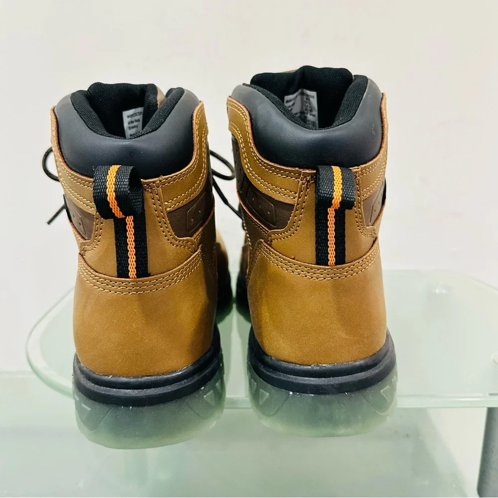 NWOT‎ Brahma Men’s Size 8,5 USA Steel Toe Waterproof Brown Work Boots EUR 41,5